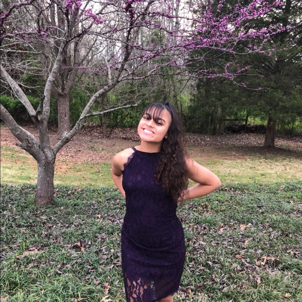 Lace Purple Dress